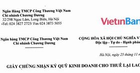 Ký Quỹ Kinh Doanh Dịch Vụ Lữ Hành Nội Địa Tại Ngân Hàng Vietcombank