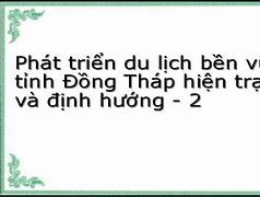 Trung Tâm Phát Triển Du Lịch Tỉnh Đồng Tháp